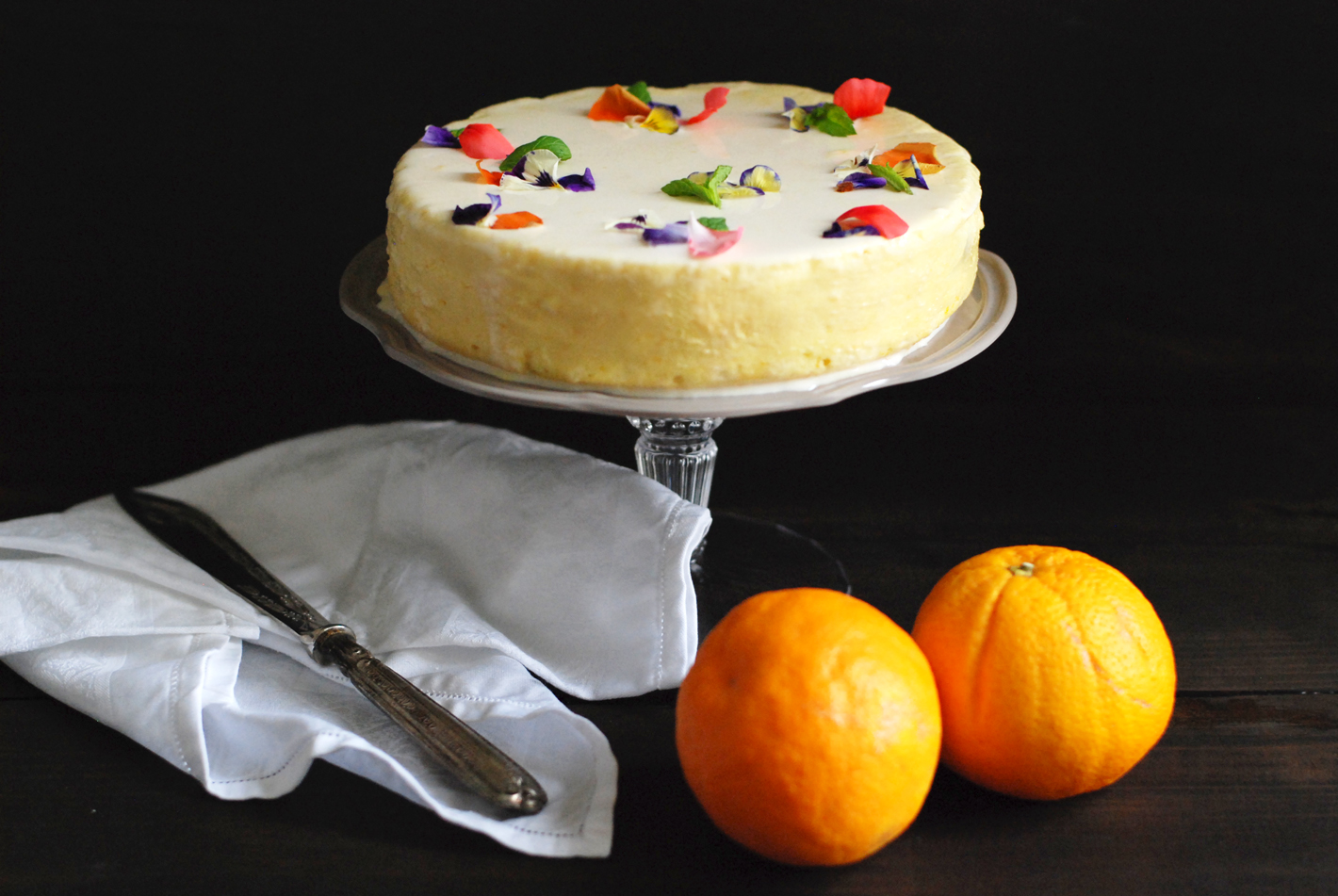 japanese cotton cheesecake all'arancia