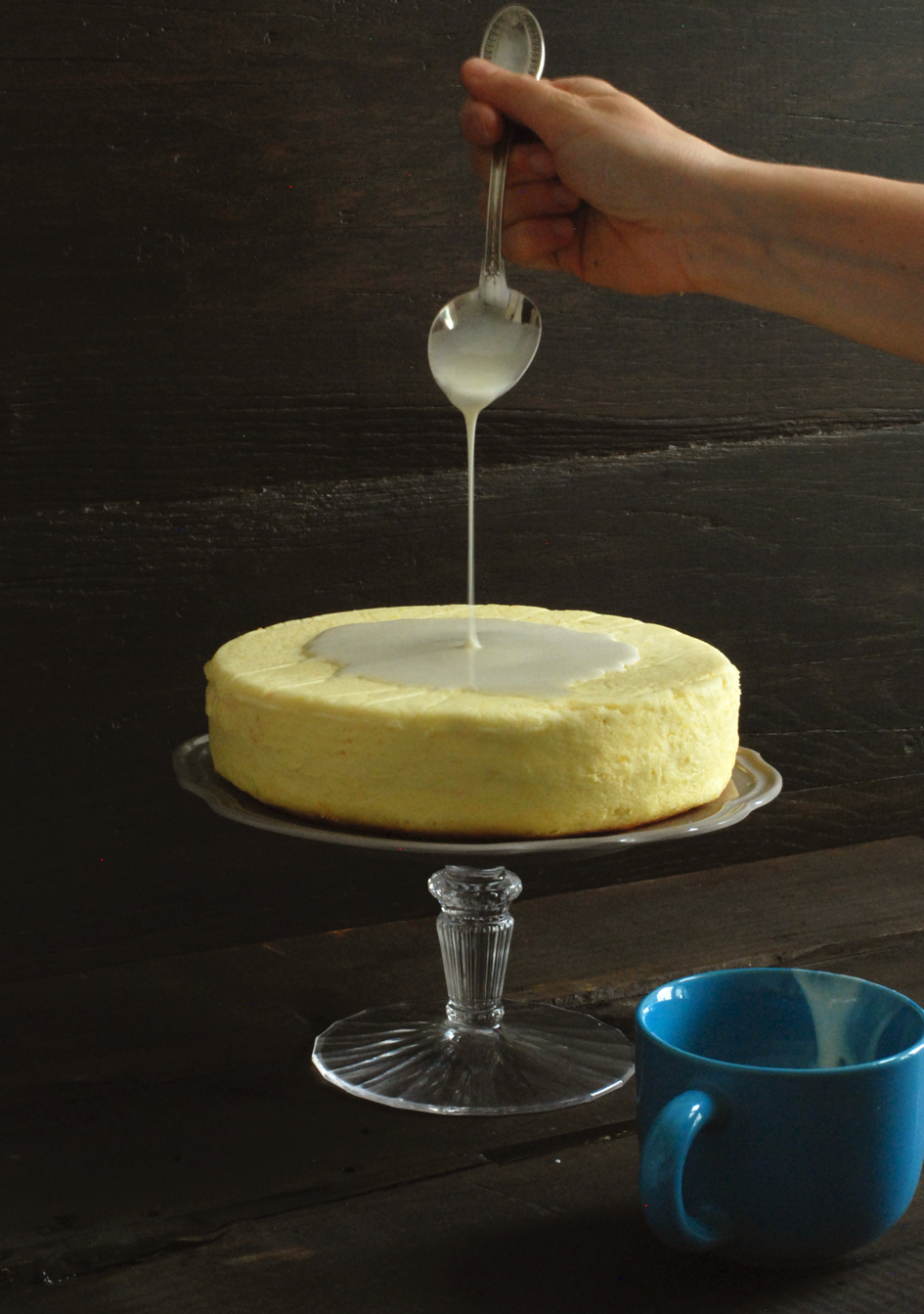 japanese cotton cheesecake all'arancia