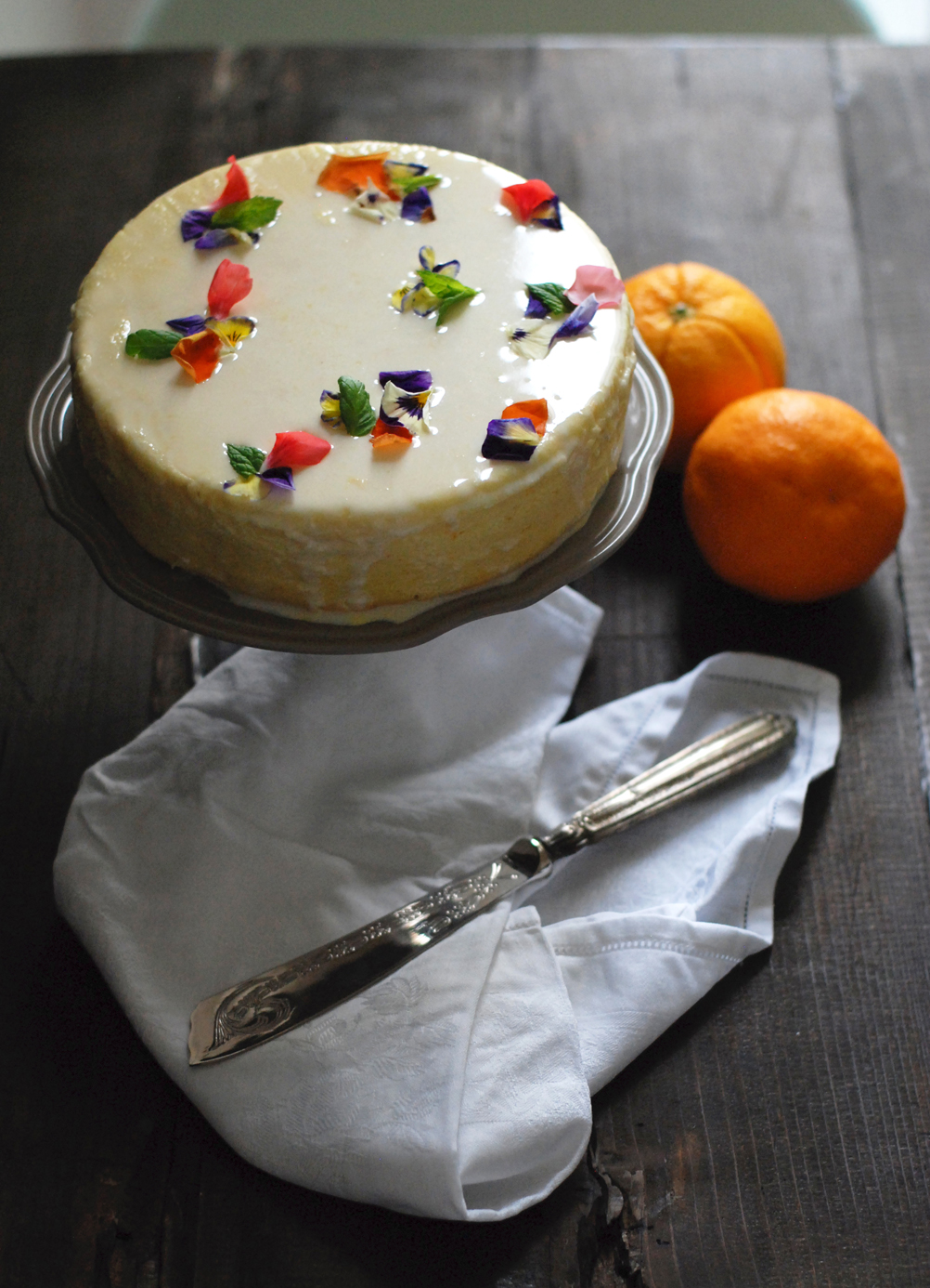 japanese cotton cheesecake all'arancia