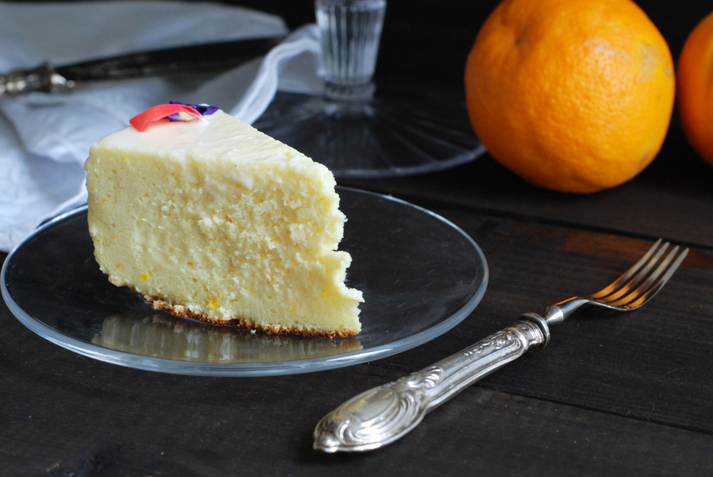 japanese cotton cheesecake all'arancia