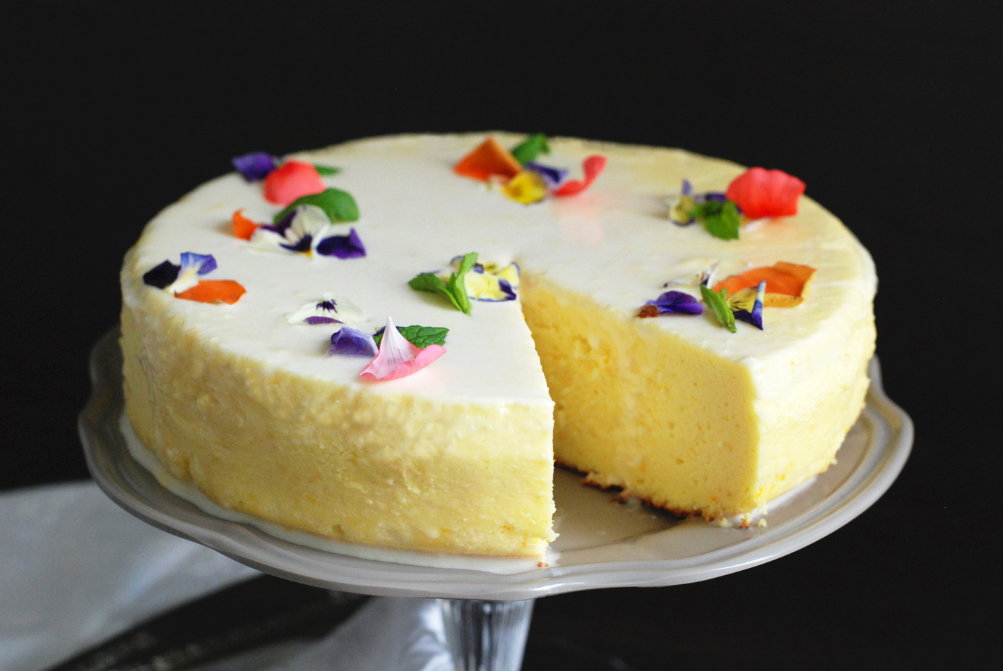 japanese cotton cheesecake all'arancia