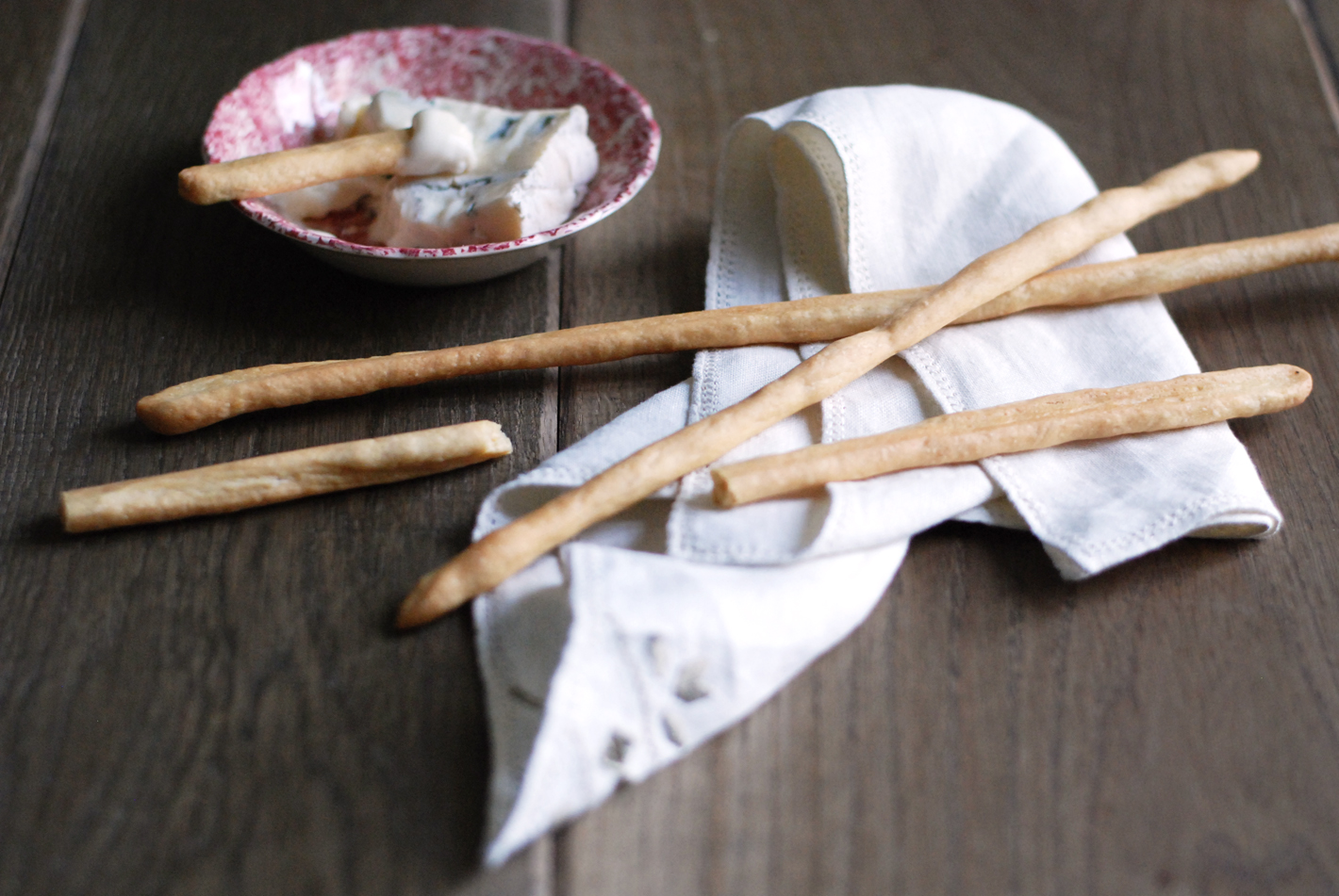 grissini con chutney di pere e gorgonzola
