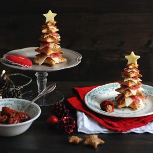 alberelli di sfoglia con culatello ed emmentaler